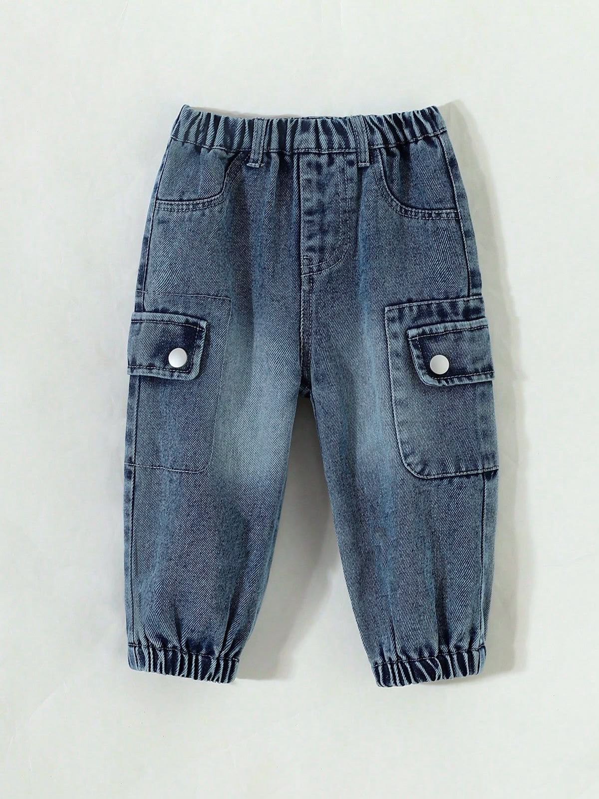Kids Elastic-Waist Denim Jogger